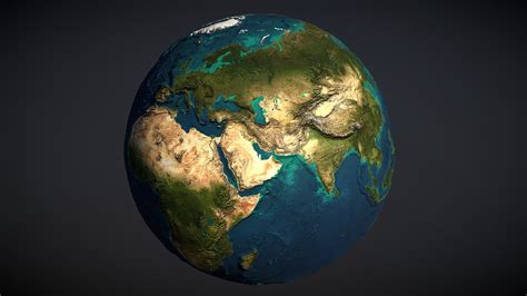 The Planet Earth 3D Globe - 3D model by v7x [8c08ad8] - Sketchfab