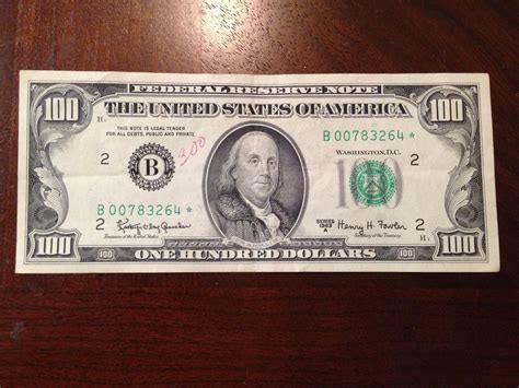 1963 $100 DOLLAR BILL **STAR** NOTE OLD PAPER MONEY U.S. CURRENCY CRISP | #1747934123