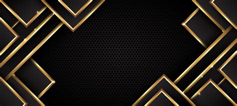 Abstract Black Triangular Background with Gold Lines 14724816 Vector ...