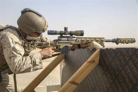 USMC Scout Sniper with Company A., 1st Battalion, 5th Marine Regiment ...