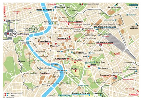 Mapas y planos de Roma