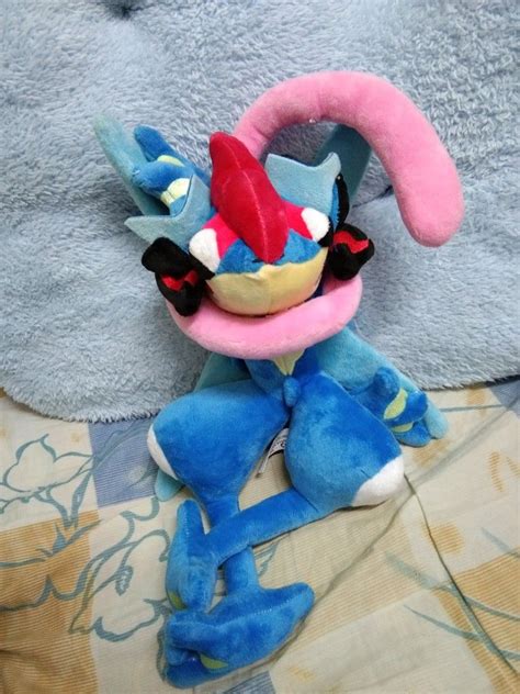 Pokemon Ash's Greninja Ash Ketchum Trainer Water Shuriken Ninja Frog Plush Plushie Stuffed Toy ...