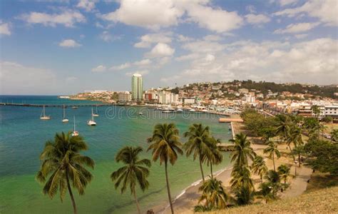 The View at Fort De France, the Capital of Martinique. Stock Photo - Image of blue, fort: 70761770