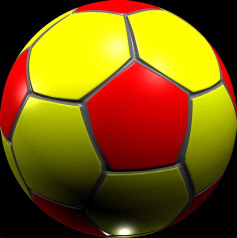 Download Vibrant Redand Yellow Soccer Ball | Wallpapers.com