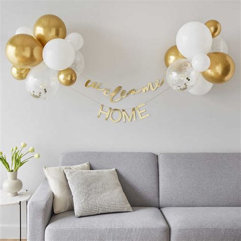 Welcome Home Bunting With Balloons Welcome Home Banner - Etsy