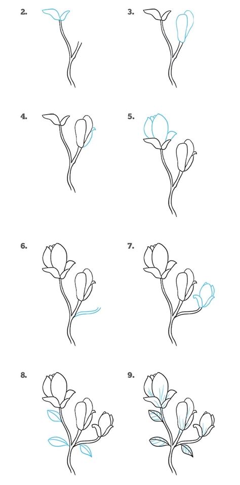 1001 + ideas and tutorials for easy flowers to draw + pictures