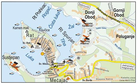 Cavtat Croatia Map