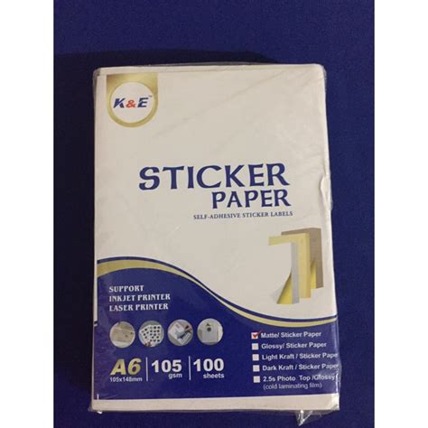 Sticker Paper Waybill A6 Matte 100pcs | Shopee Philippines