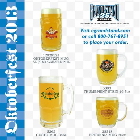 Mugs for Oktoberfest. #mugs #glassware #grandstand #printed #custom #oktoberfest #beer # ...