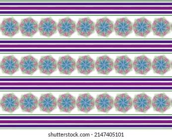 Seamless Damask Border Vector Design Pattern Stock Vector (Royalty Free ...