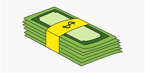 How To Draw Stack Of Money - Stack Of Money Drawing Easy, HD Png ...