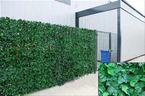 Welsh Green Screens Ivy Artificial Screening Leaf Hedge Panels on Roll Privacy Garden Fence ...