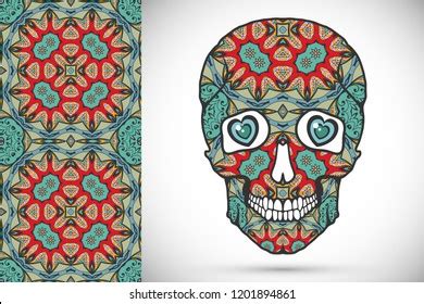 Day Dead Colorful Sugar Skull Doodle Stock Vector (Royalty Free) 1201894861 | Shutterstock