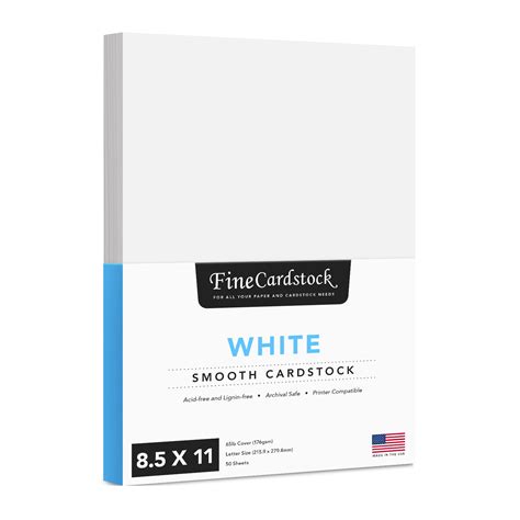 8 1/2 x 11 White Cardstock - Bulk and Wholesale - Fine Cardstock