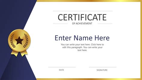 Free Certificate Template for PowerPoint & Google Slides