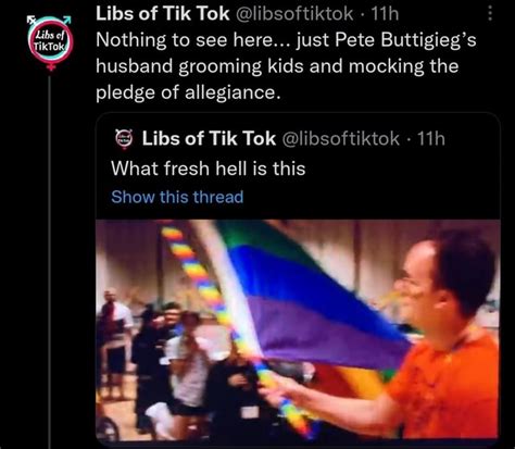 Libs of TikTo Libs of Tik Tok @libsoftiktok - Nothing to see here... just Pete Buttigieg's ...