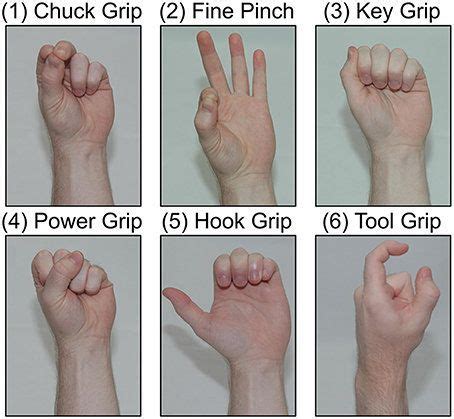 Figure 3: Tested hand-grasp patterns. Grasps are ordered from most to... in 2022 | Pattern, Hook ...