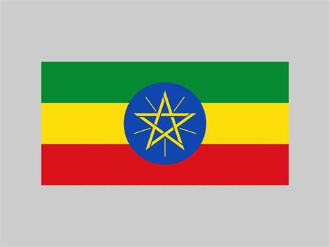 Ethiopia flag, official colors and proportion. Vector illustration ...