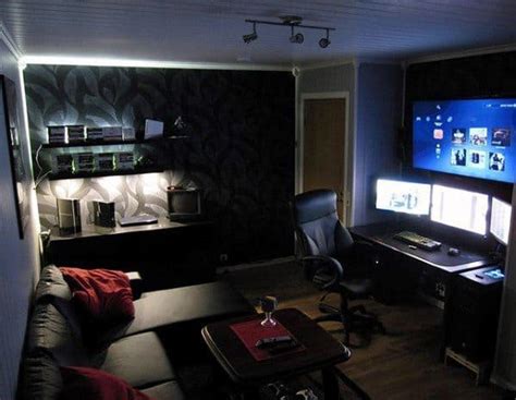 50 Gaming Man Cave Design Ideas For Men - Manly Home Retreats