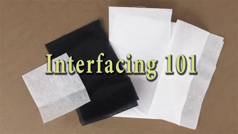 Interfacing 101 - Basics of Interfacing - Professor Pincushion