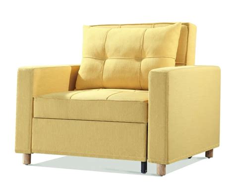 Single Seat Sofa Cum Bed Square Arm#SCB13 - Sofa Design