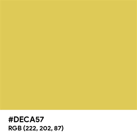 Dull Yellow color hex code is #DECA57