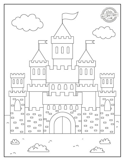 Free Castle Coloring Pages for Kids to Color | Kids Activities Blog