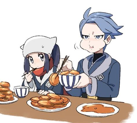 Enjoying some potato mochi (art by dede) : r/PokemonLegendsArceus