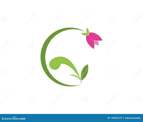 Nature Flower Logo Design Template Stock Vector - Illustration of template, logo: 118541279