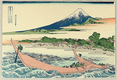 Katsushika Hokusai: Thirty-six Views of Mt.Fuji - Ushibori - Artelino ...