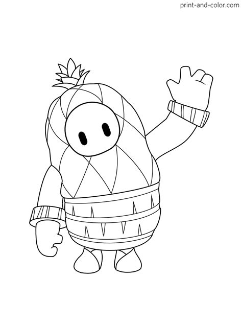 Fall guys coloring pages | Print and Color.com