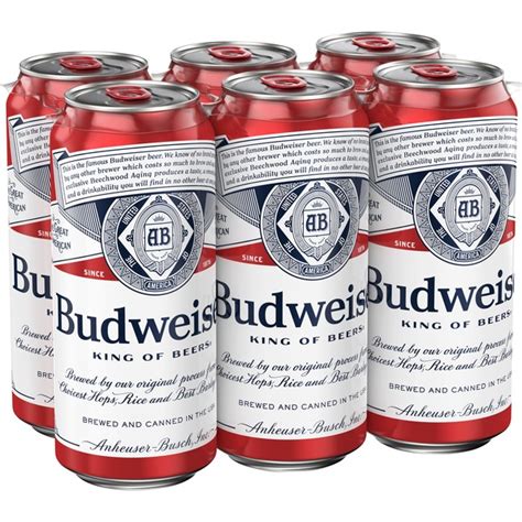 Budweiser beer can (16 oz) - Instacart