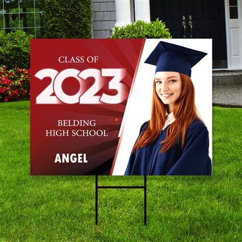 Personalized Graduation Yard Sign 2023 with Photo – Voila Print Inc