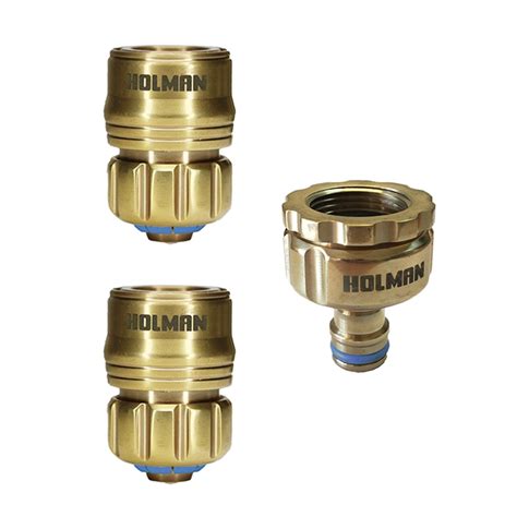 Holman 12mm Brass Hose Connector Set | Bunnings Warehouse