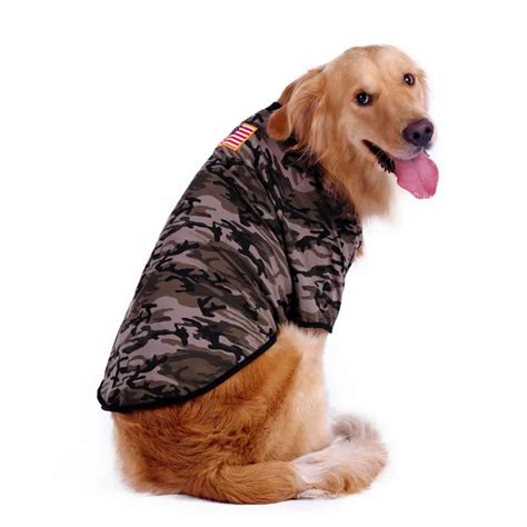 Large Dog Clothes T Shirt for Large Dogs Camouflage Style Big Dog T shirt Clothes For Golden ...