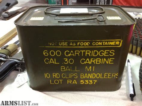 ARMSLIST - For Sale: M1 Carbine ammo 30 cal