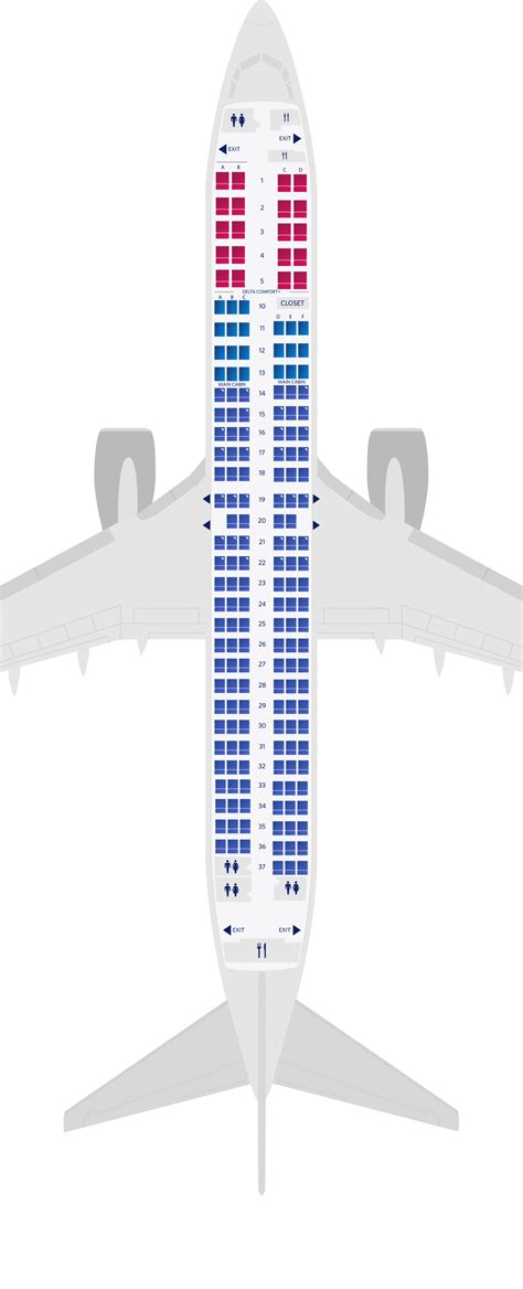 Boeing 737-900ER Seat Maps, Specs & Amenities | Delta Air Lines