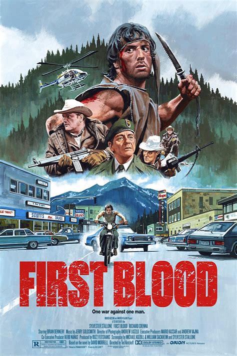 RAMBO FIRST BLOOD NEW ART 82 OFFICIAL ORIGINAL CINEMA MOVIE PRINT PREMIUM POSTER