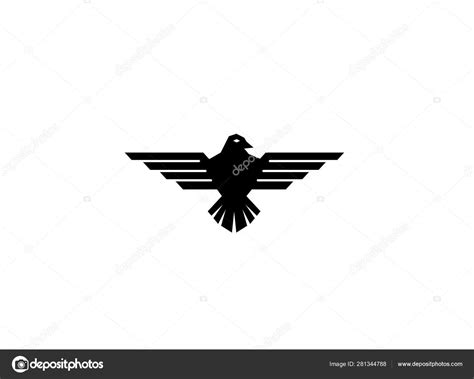 Eagle Logo Design Isolated White Background Stock Vector Image by ...