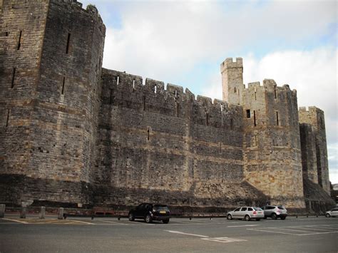 Love my life: Looking up at Caernarfon Castle