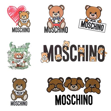 Cute Bear Moschino Logo Stickers - Etsy