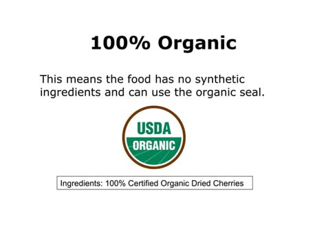 Organic food labeling | PPT