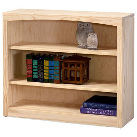 Archbold Furniture Pine Bookcases Solid Pine Bookcase with 2 Open Shelves | Godby Home ...