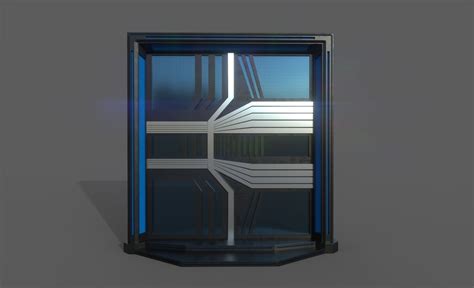 3D model Futuristic Door VR / AR / low-poly | CGTrader