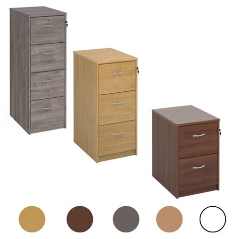 Wooden Office Filing Cabinets, 2, 3 or 4 Drawer