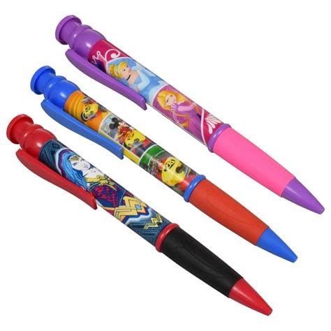 Licensed-Character Retractable Jumbo Pens | Dollar tree store, Colored pens, Disney princess colors