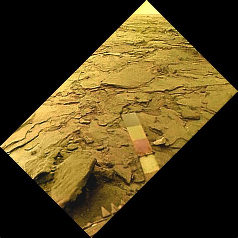 Venera 14 view of the surface of Venus: color… | The Planetary Society