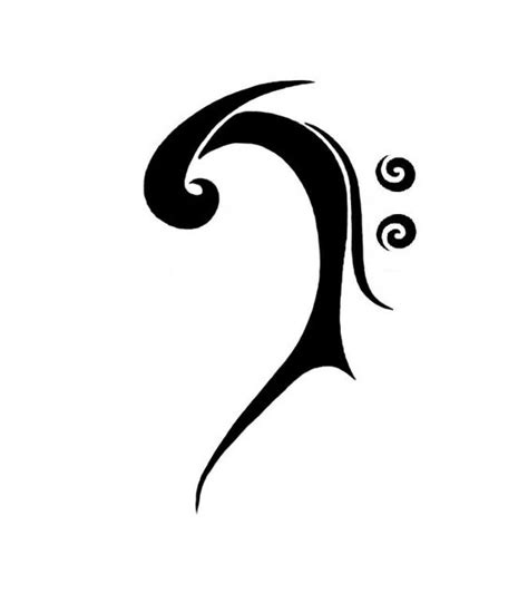 Bass Clef Tattoo - ClipArt Best