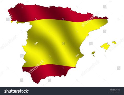 Spanish Outline Waving Flag Background Stock Illustration 49188 - Shutterstock