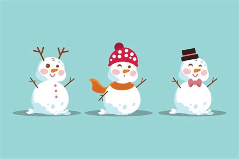 Cartoon Snowman Illustrations